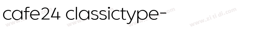 cafe24 classictype字体转换